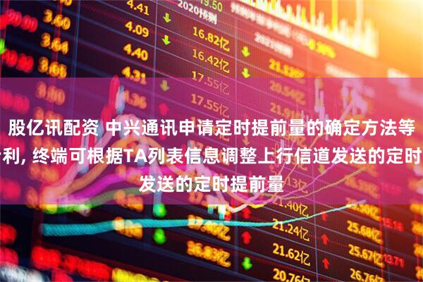 股亿讯配资 中兴通讯申请定时提前量的确定方法等相关专利, 终端可根据TA列表信息调整上行信道发送的定时提前量