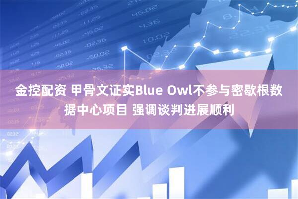 金控配资 甲骨文证实Blue Owl不参与密歇根数据中心项目 强调谈判进展顺利